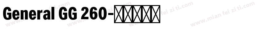 General GG 260字体转换